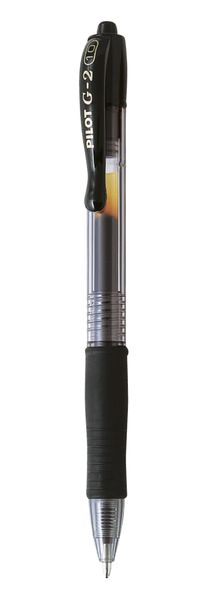 Pilot G-2 10 Gel Broad Nib Retractable Pen - Box of 12 - Black