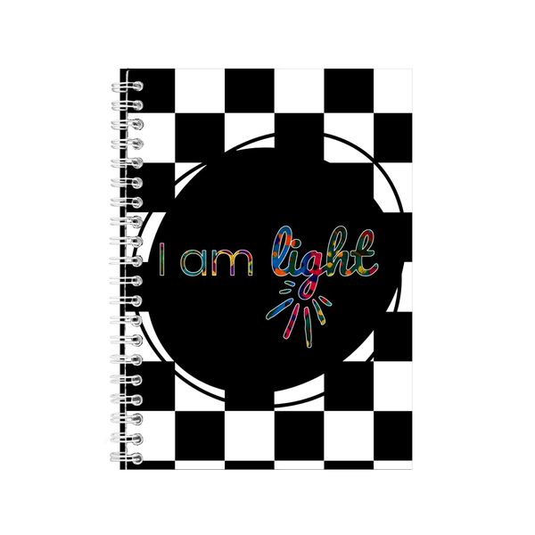 Light A5 Notebook Spiral Lined Motivational Sayings Graphic Notepad Gift241