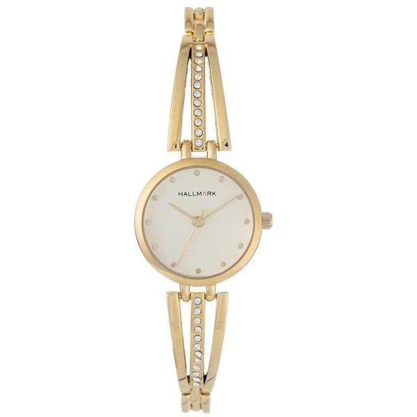 Hallmark Ladies Gold Champagne Dial 20mm Case Watch