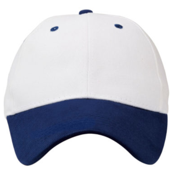 Classic 2 Tone Cap - (White &amp; Royal Blue image