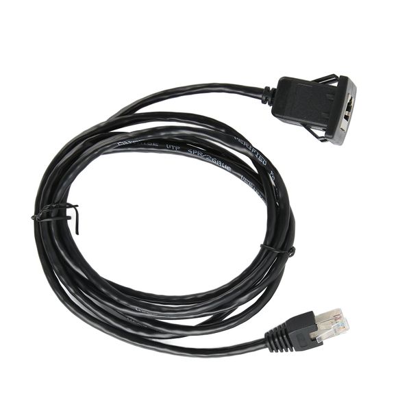 Cat5e Ethernet Coupler Male to Female Panel Mount Cable