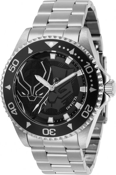 Men's Black Panther 44mm Wakanda Forever Watch Packed In A Ziplock Bag
