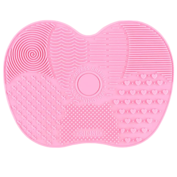 High-Quality Silicone Makeup Brush Cleaning Mat - Pink