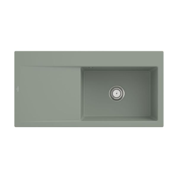 Green Modern Ceramic Built-In Single Bowl Kitche image