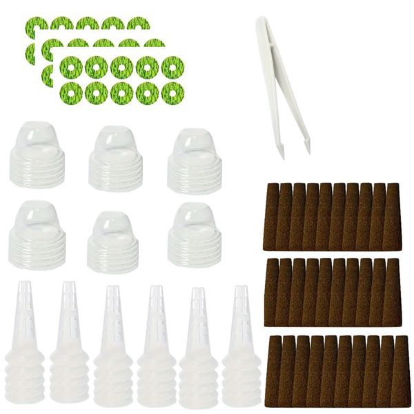 Garden Reusable Plastic Baskets For Hydroponic Growing System Set of 30