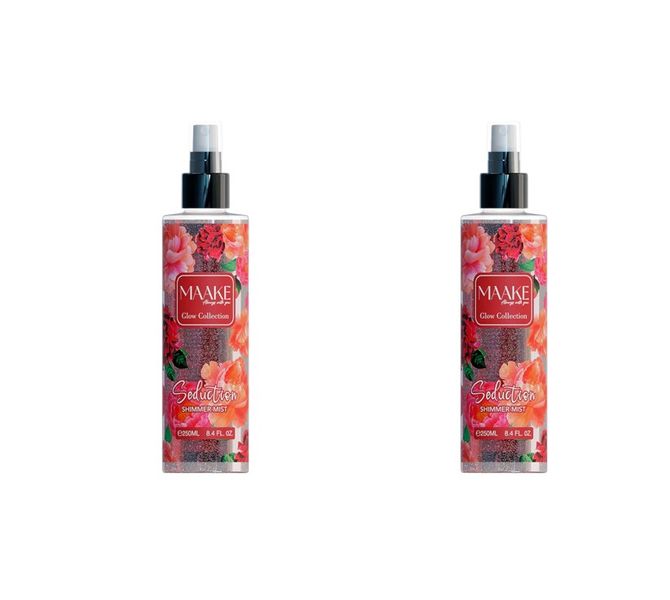 MAAKE Seduction Shimmer Mist 250ml Bottles Pack of 2 Body Spray