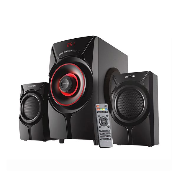Astrum SM410 2.1CH Gaming Subwoofer Speaker, LED Bluetooth TF FM USB AUX RC