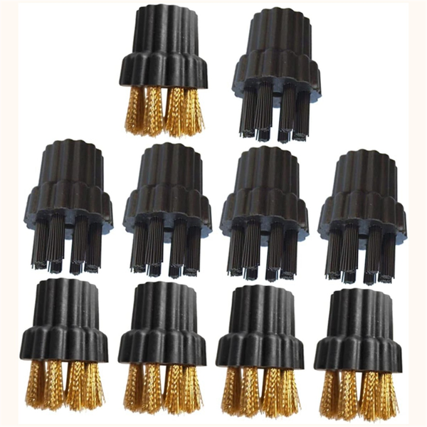 10PCS Steam Mop Brush Heads Brass Brush Heads Replacement Parts