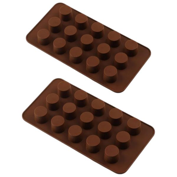 Mini Chocolate Cup Tray - Brown - 2 Pack