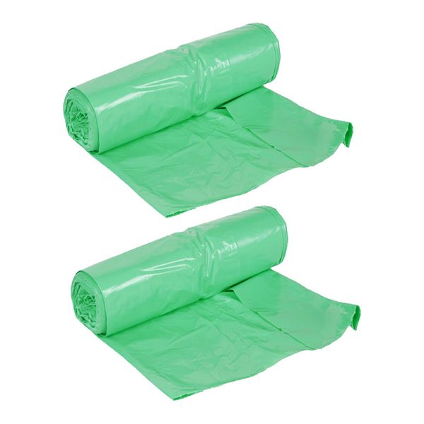 56X66Cm - 125 Liners - Green - 2 Pack image