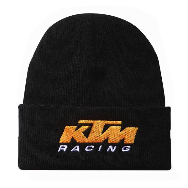 Letter Embroidered Beanie Knit Hat
