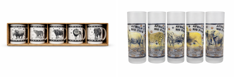 Safari Heritage Big Five Mug &amp; Glass Set