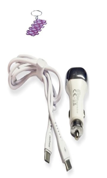 Aerbes AB-Q642 Dual PD 45W Car Charger With 1M Type C to Type C Cable