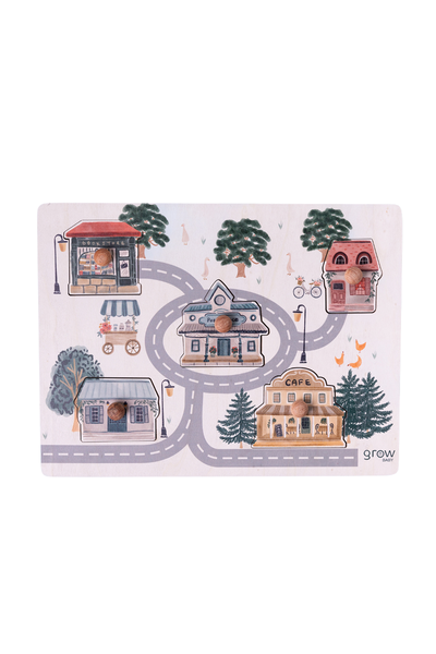 Grow Baby ~ Wooden Peg Puzzle~ Little Greyton