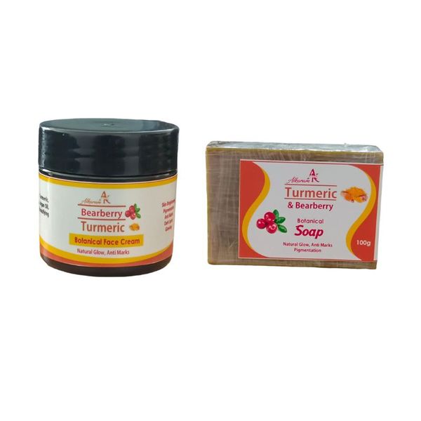 Alkaram Bearberry Turmeric Beauty Set | Cream 50g | Soap 100g