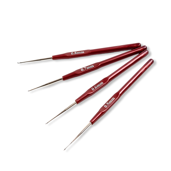 4pcs Crochet Hook Set - Soft Silicone Grip Handles