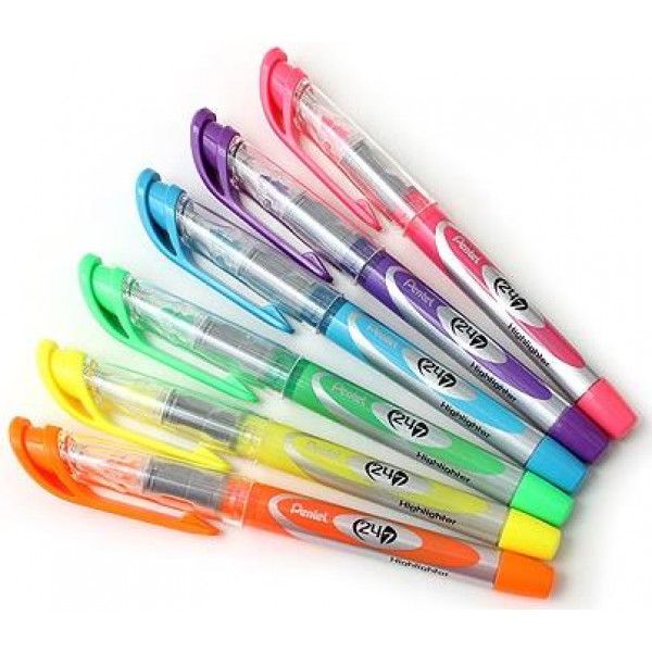 Pentel Liquid Highlighter 247 Set of 4 + 2