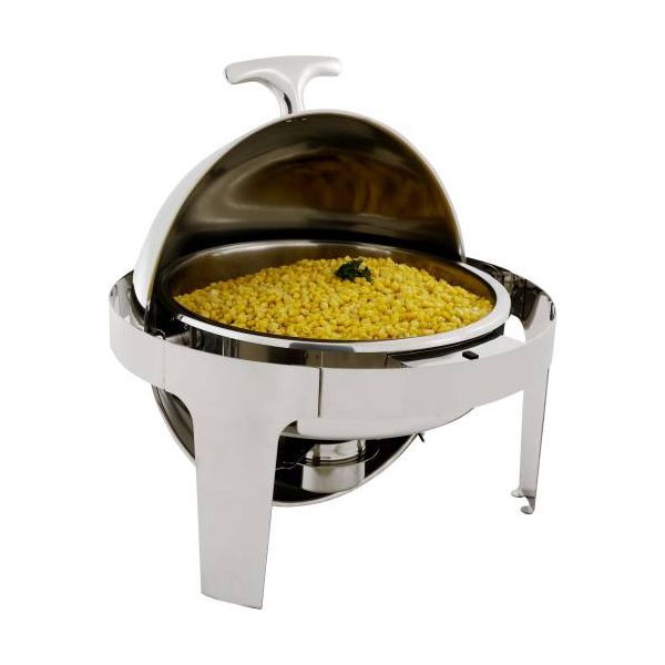 Global Chafing Dish Round Roll Top 180 Degree
