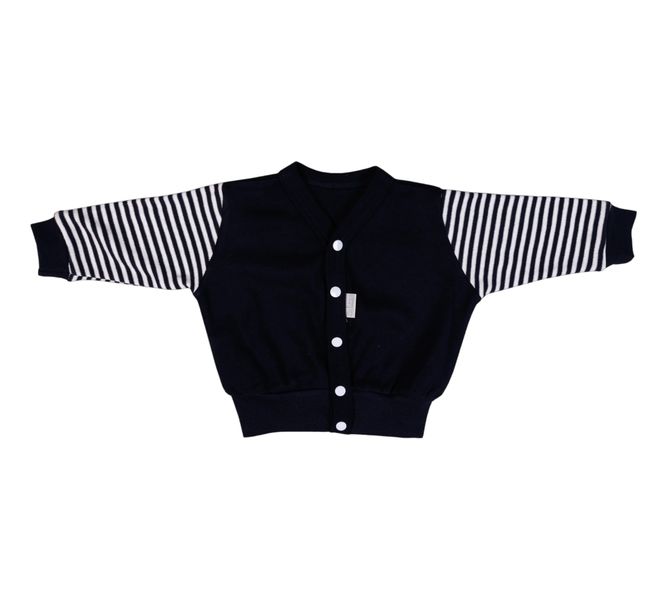 Navy Striped Baby Cardigan