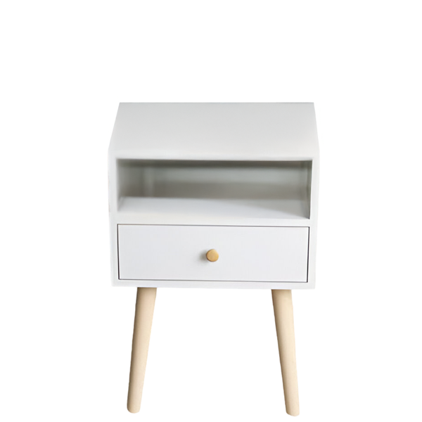 Contemporary Single Door and Open Nightstand