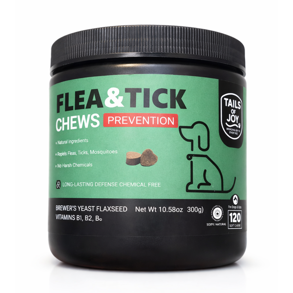 Dog Cat Flea&amp;Tick Fleas Mosquitoes Prevention Chews Natural Ingredients
