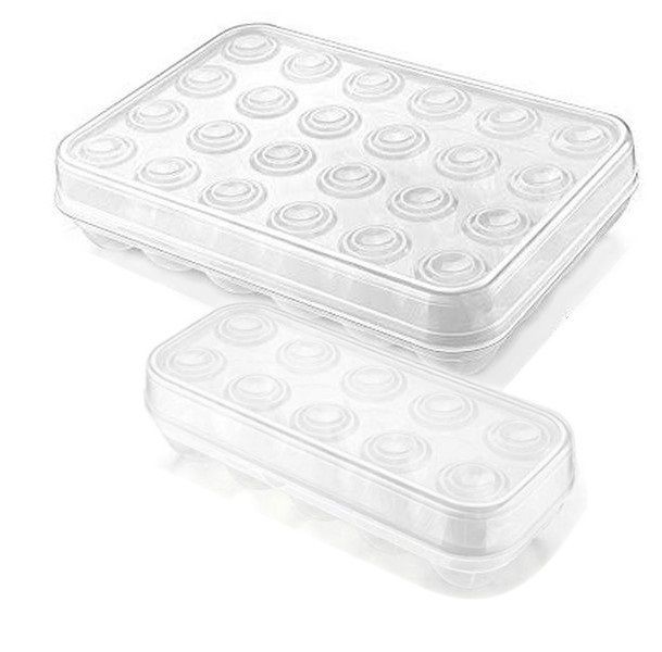Elegant 10 + 24 Eggs Storage Trays - 2pcs