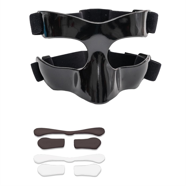 Sports Face Guard Nose Guard for Broken Nose Black Open