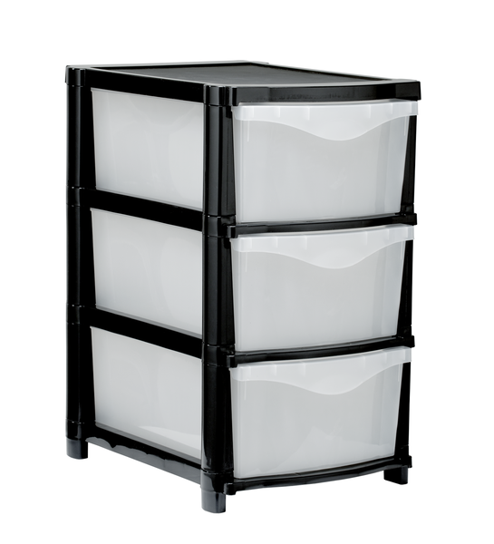 Pride - 3 Drawer Unit with Clear Drawers