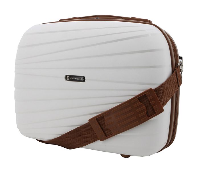 Pierre Cardin Mont-Pellier Beauty Case White Tan