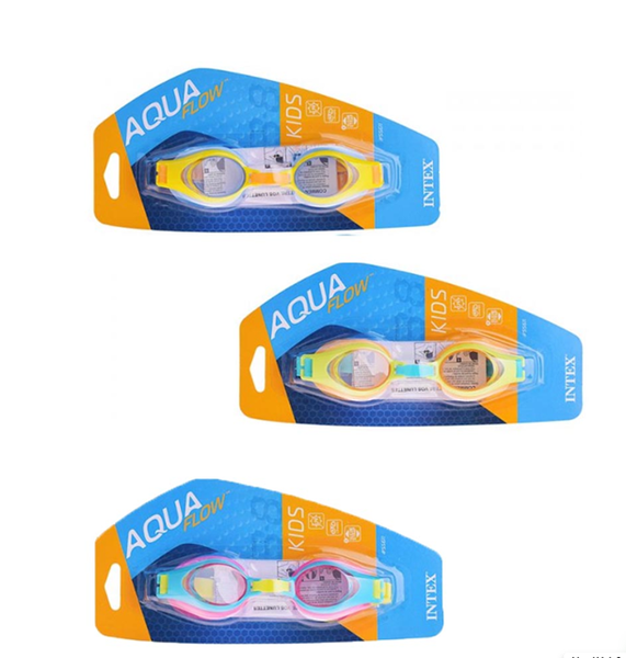 Intex - Swim-Goggles (Junior 3-8 Years) x 3