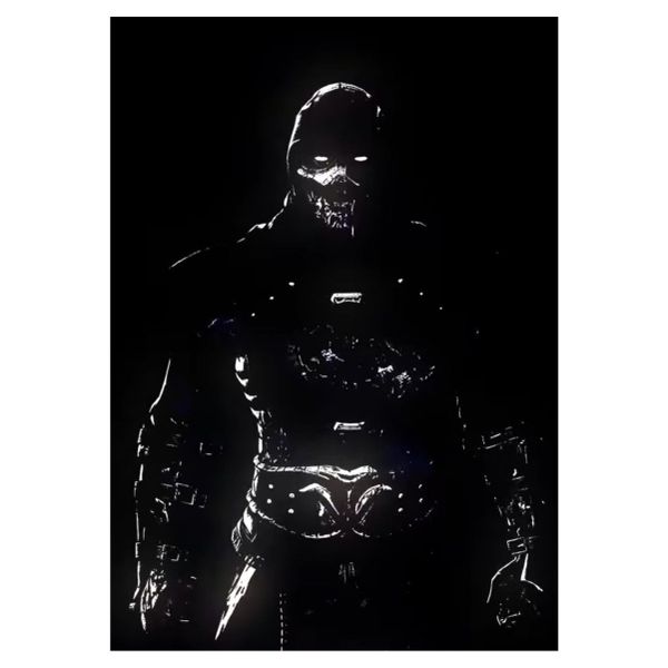 Black and White Scorpion - A1 Poster