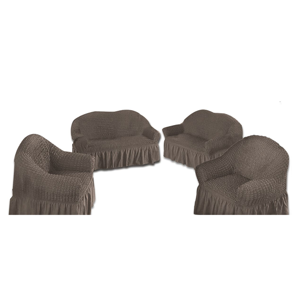 4 Piece High Elastic Universal Sofa covers - Grey