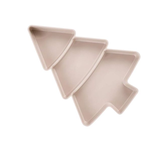 Christmas Tree-Shaped Tray With Compartments - Multicolor