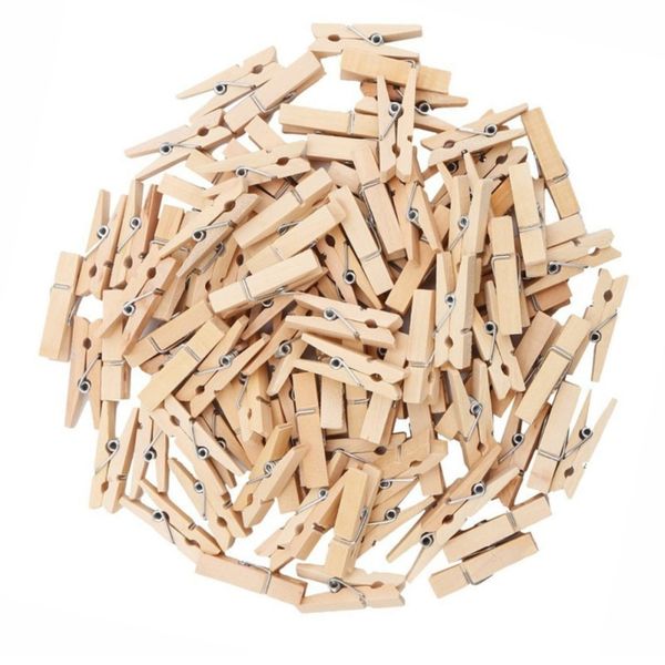 Wooden Washing Pegs - 100 Pieces
