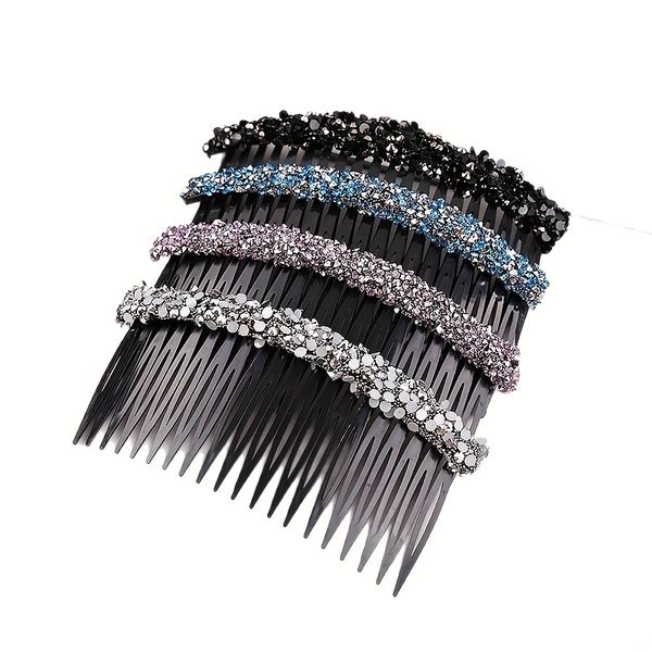 Hair Clips Crystal Hair Comb Fork for Women for Parties