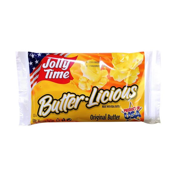 Jolly Time Butterlicious Microwave Popcorn Pack 18 x 99g