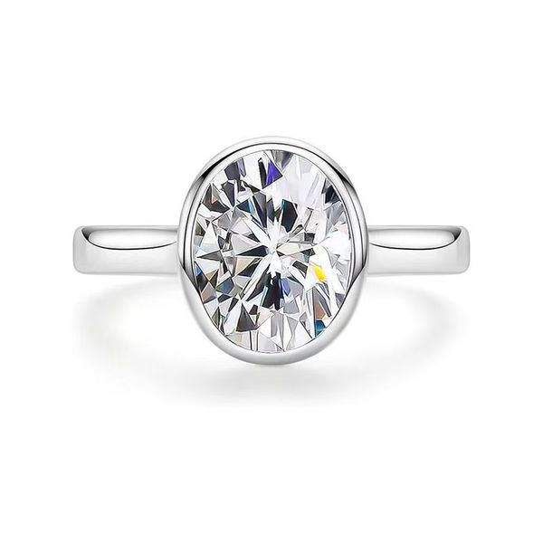 ZELTRYN S925 Sterling Silver Moissanite Ring with Premium Minimalist Style