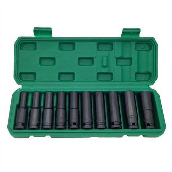 10Pcs 8-17Mm 1/2 Inch Electric Wrench Socket Head Pneumatic Socket