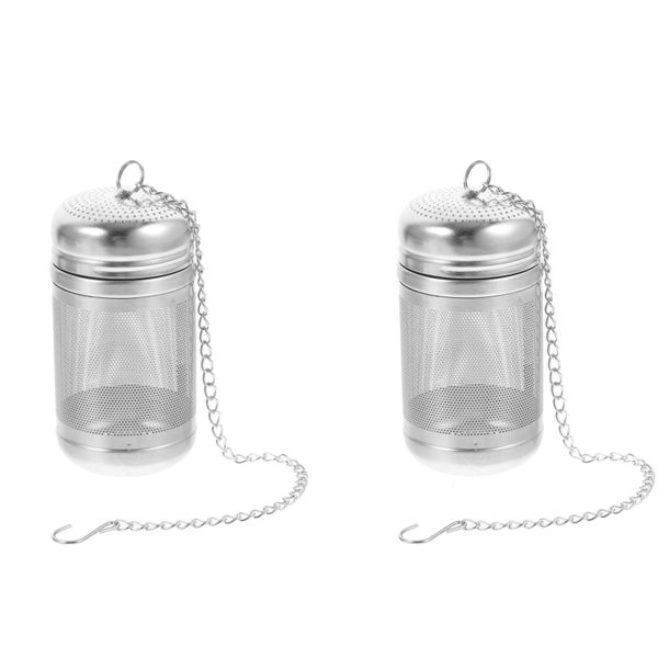 2 Pieces Stainless Steel Tea Strainers for Loose Tea Leaf Mesh Tea Infuser