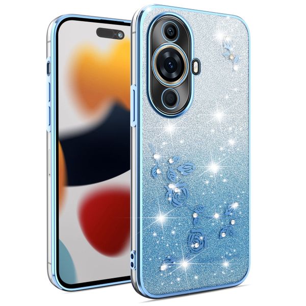 Phone Case Compatible With Huawei Nova 11 Pro Flowers Diamond Shining Cover