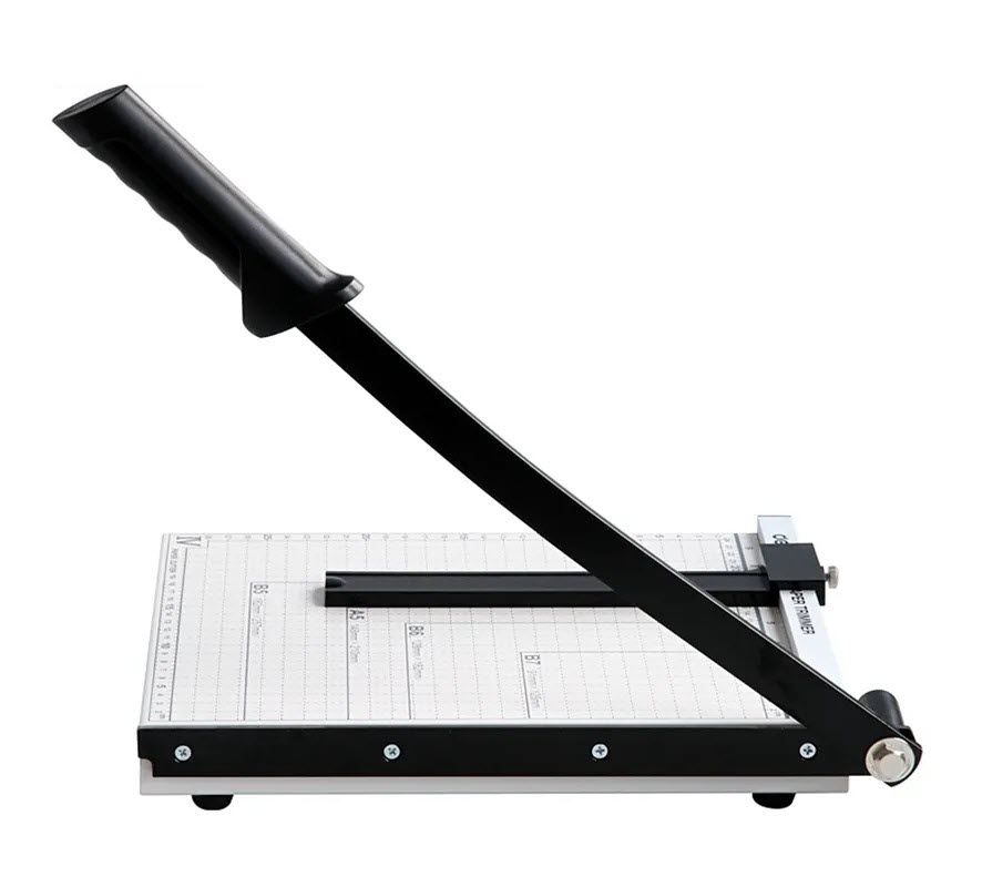 Deli-8014 Manual Paper Trimmer 300x250mm With Scaler Paper Cutter 