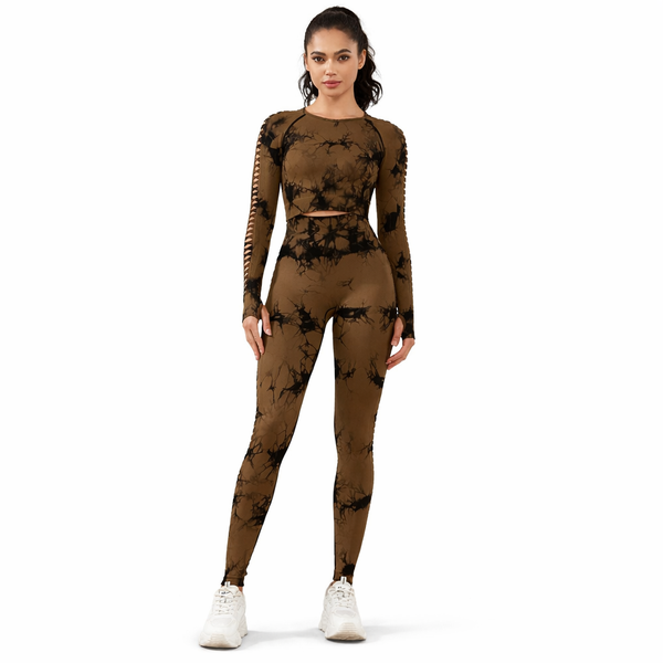 Activewear Set - Top and Leggings - Two-piece
