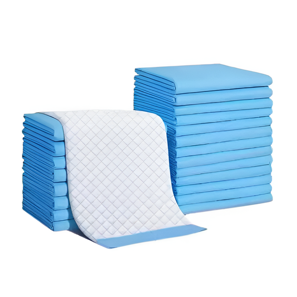 50Pcs Pet Pee Pads &amp; Puppy Training Pads Anti Slip Leakproof - 45x60cm Blue