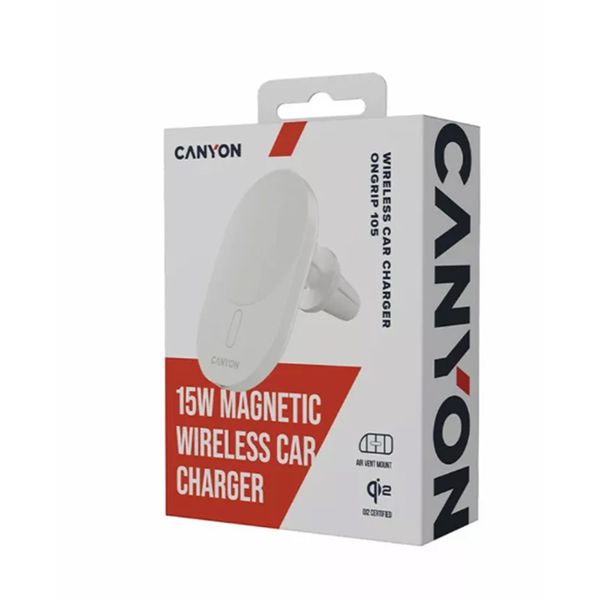 Canyon OnGrip 105 Wireless Car Charger 15W Fast Magnetic Charging