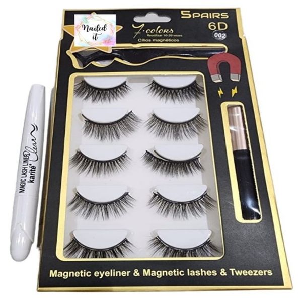 Nailed It 5 Pieces Magnetic False Lashes with Magic Liner