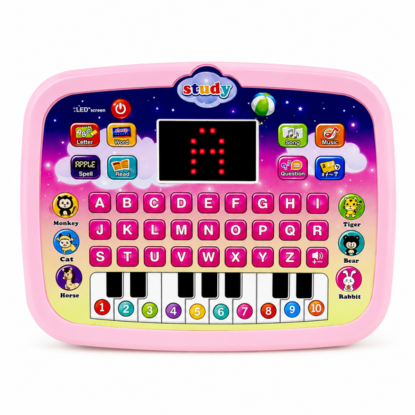 Kids Learning Story Machine Toy with LED Screen, ABC Words &amp; Music Play