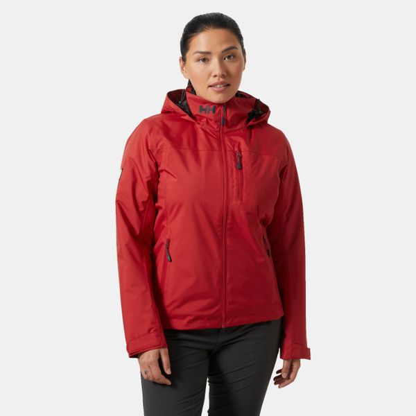 Helly Hansen Women's Crew Hooded Midlayer Sailing Jacket 2.0 - Red