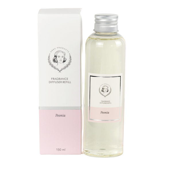 Anke Products - Peonia Wooden Top Diffuser Refill Bottle