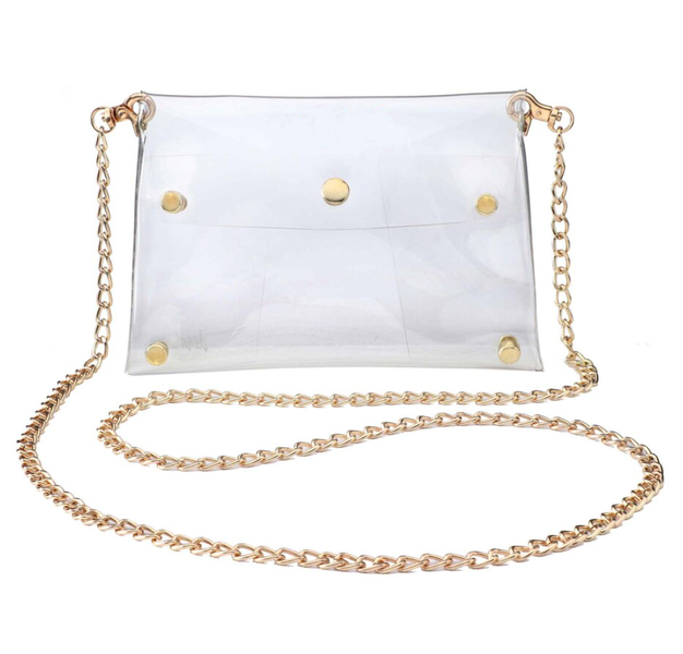 POU Fashion Clear Crossbody Handbag