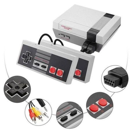 Retro console with built store in games